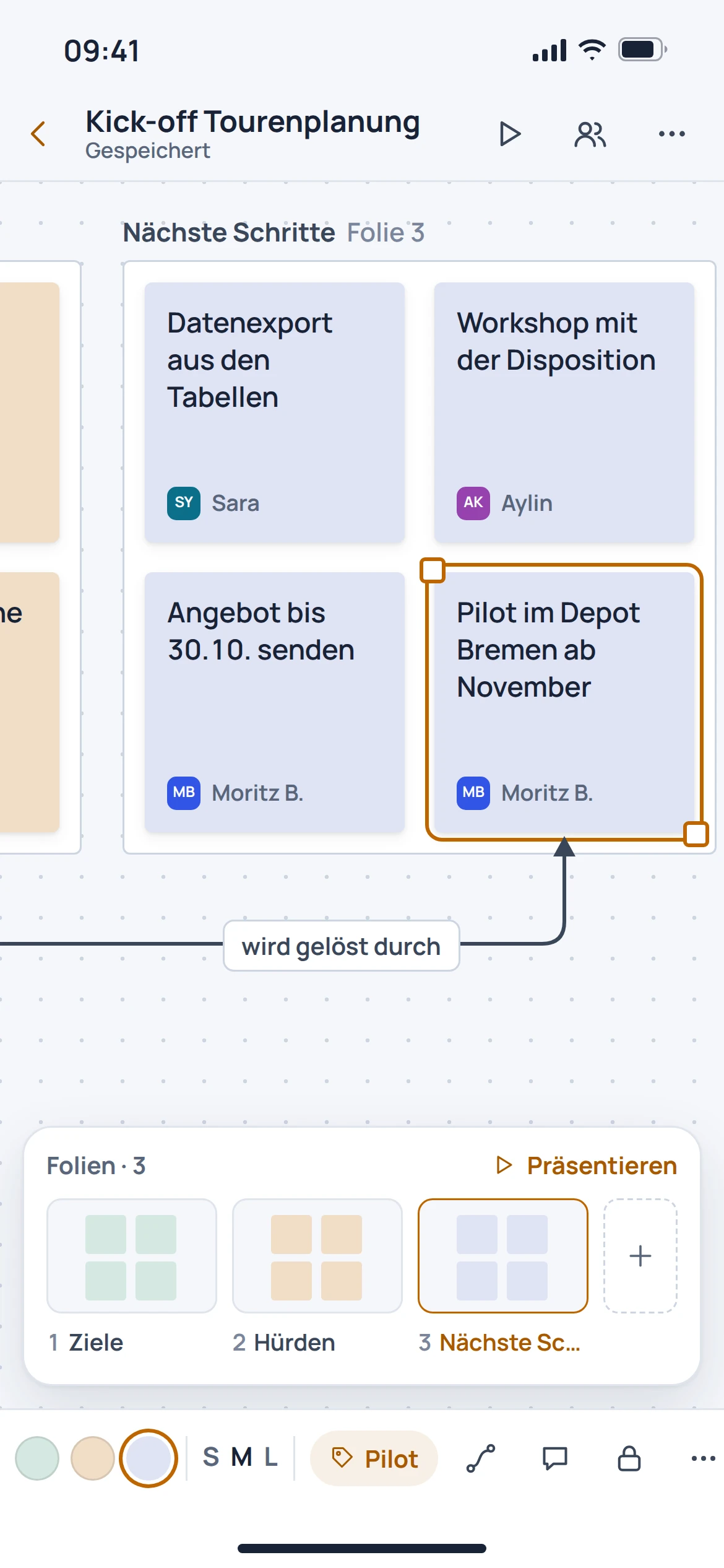 EU Board: mobile Konzeptvorschau