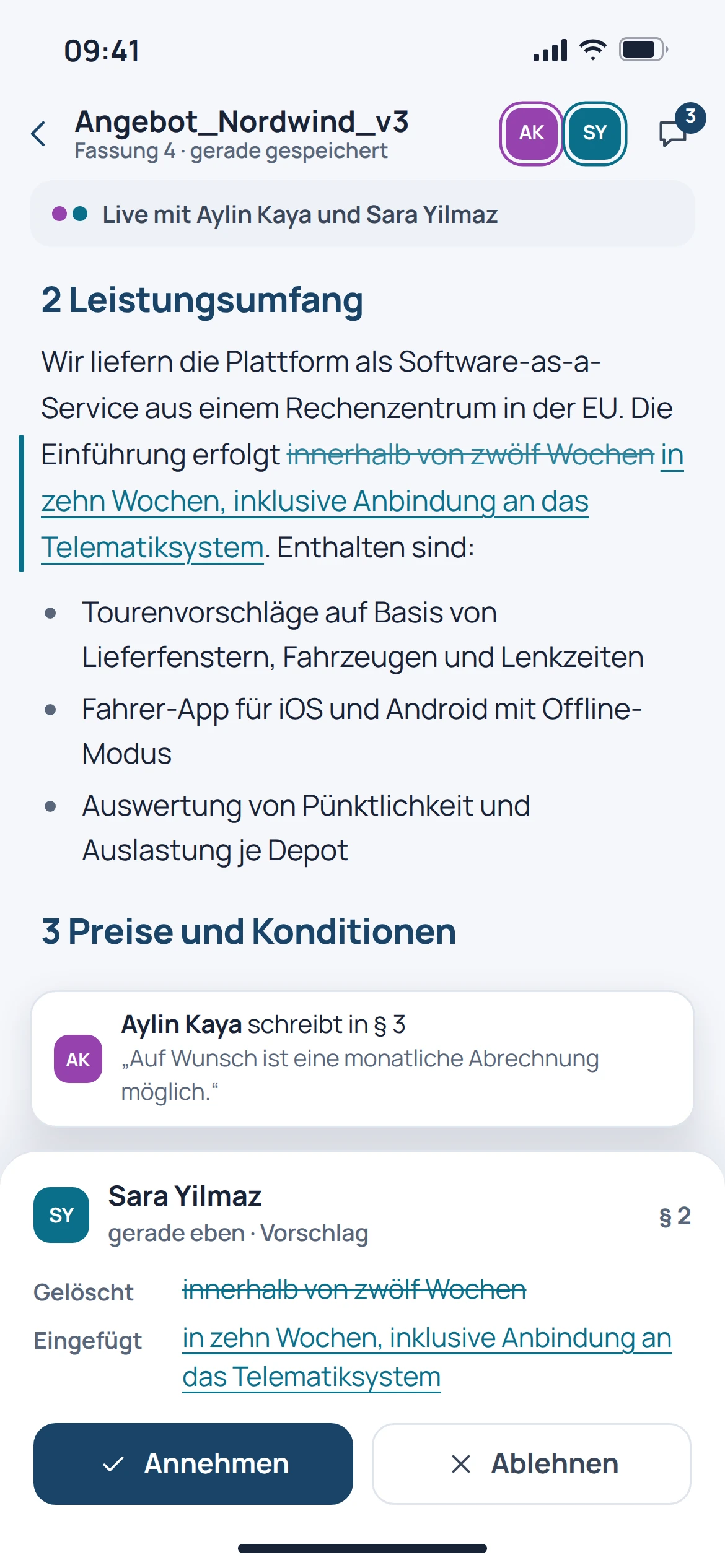 EU Docs: mobile Konzeptvorschau