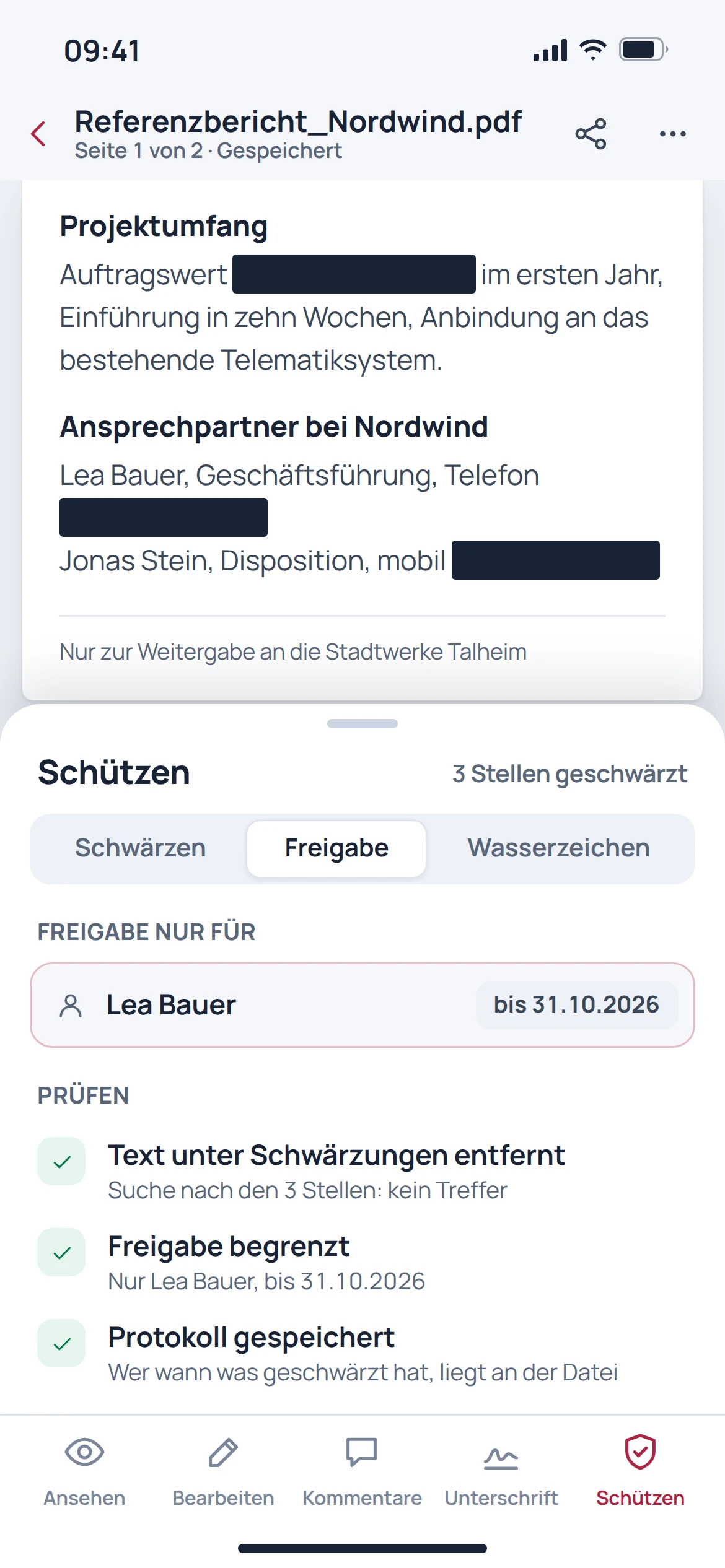 EU PDF: mobile Konzeptvorschau