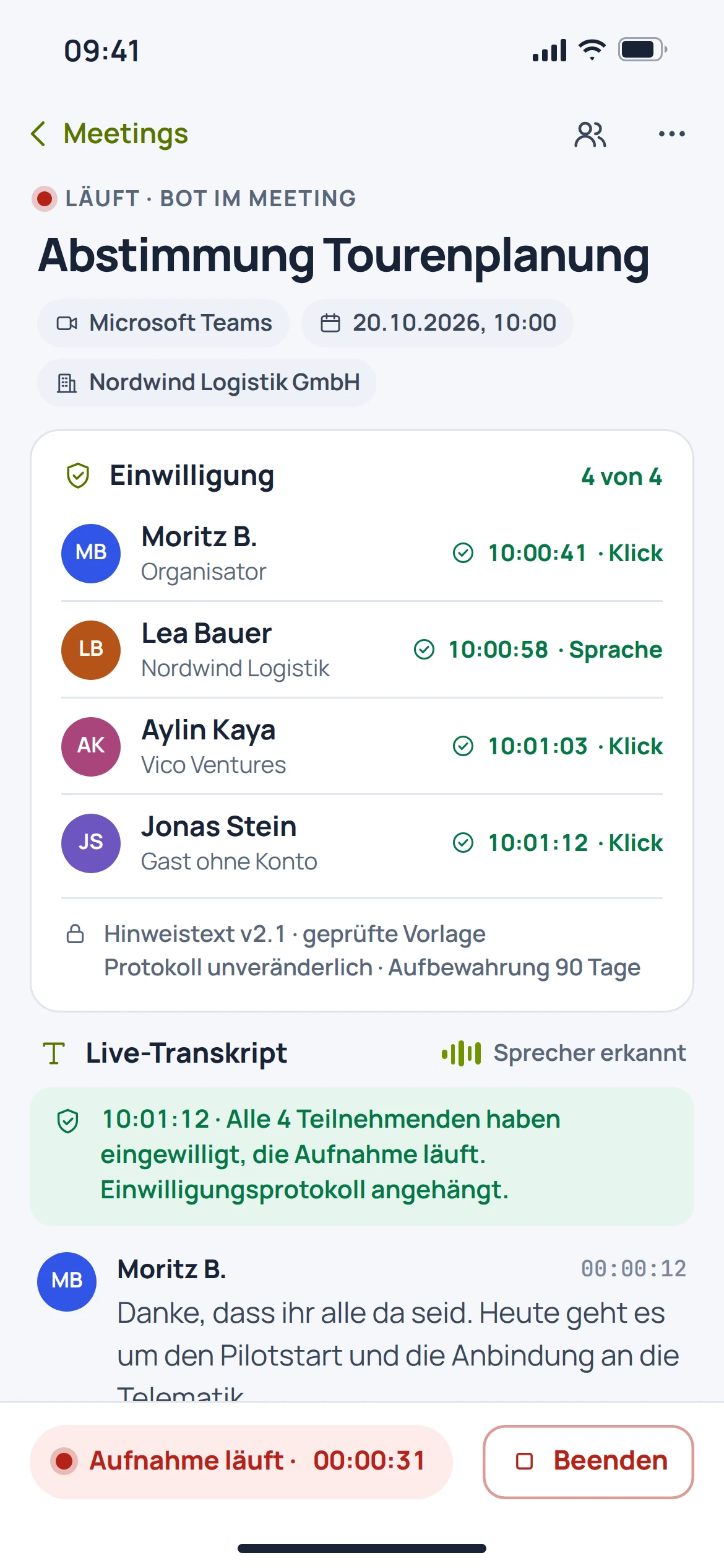 EU Recap: mobile Konzeptvorschau