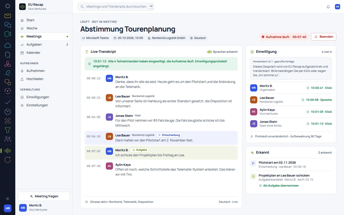 EU Recap: Konzeptvorschau