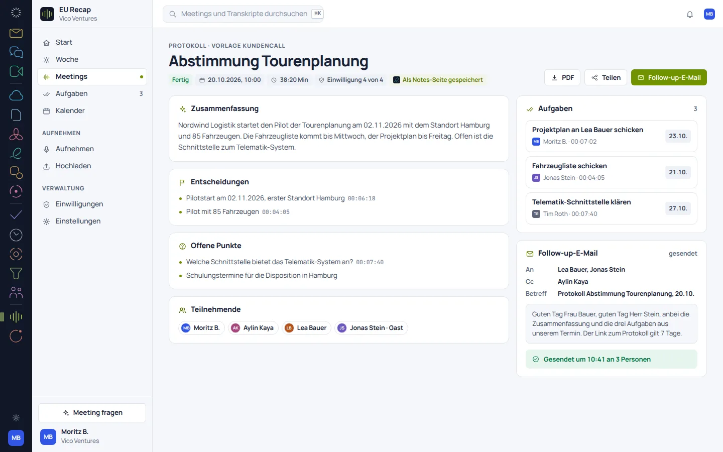 EU Recap: Konzeptvorschau