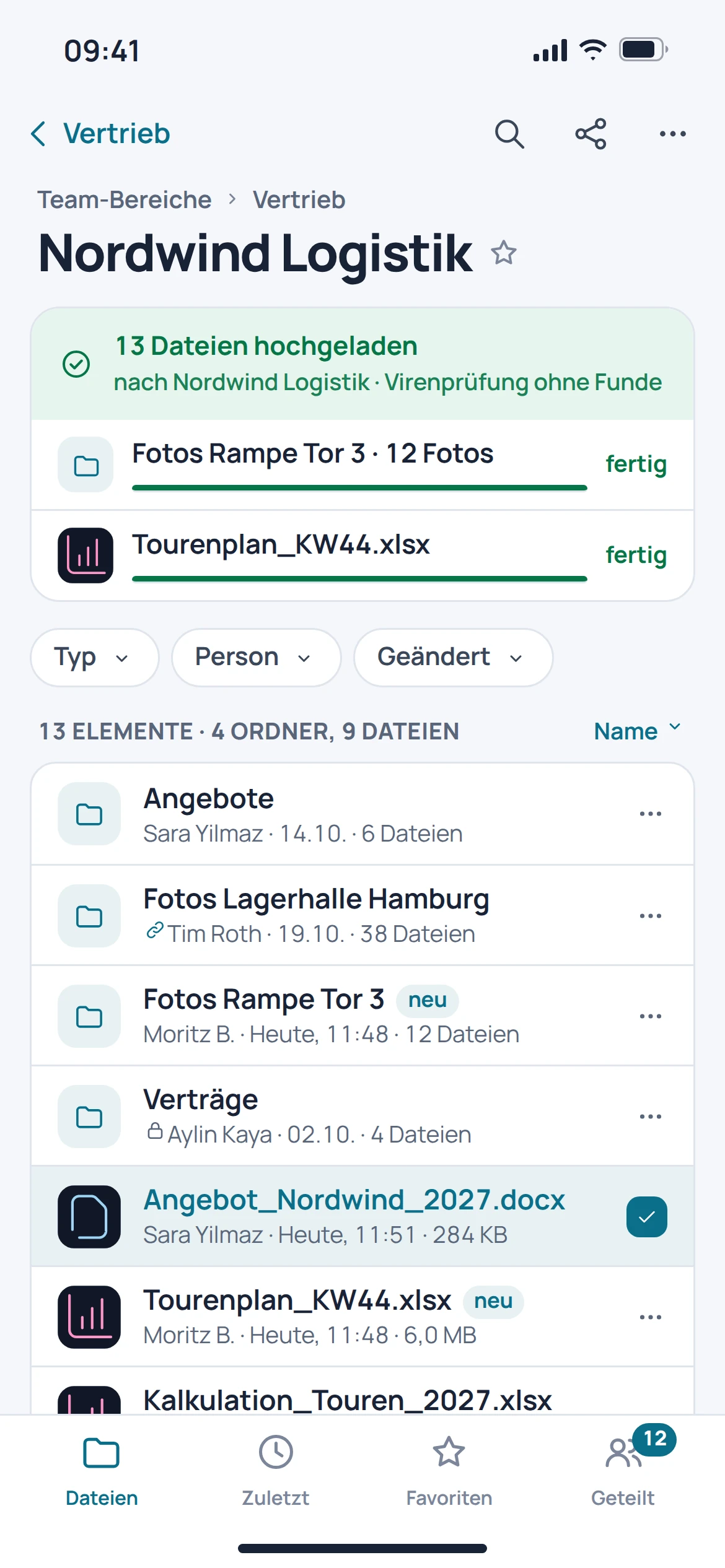 EU Share: mobile Konzeptvorschau